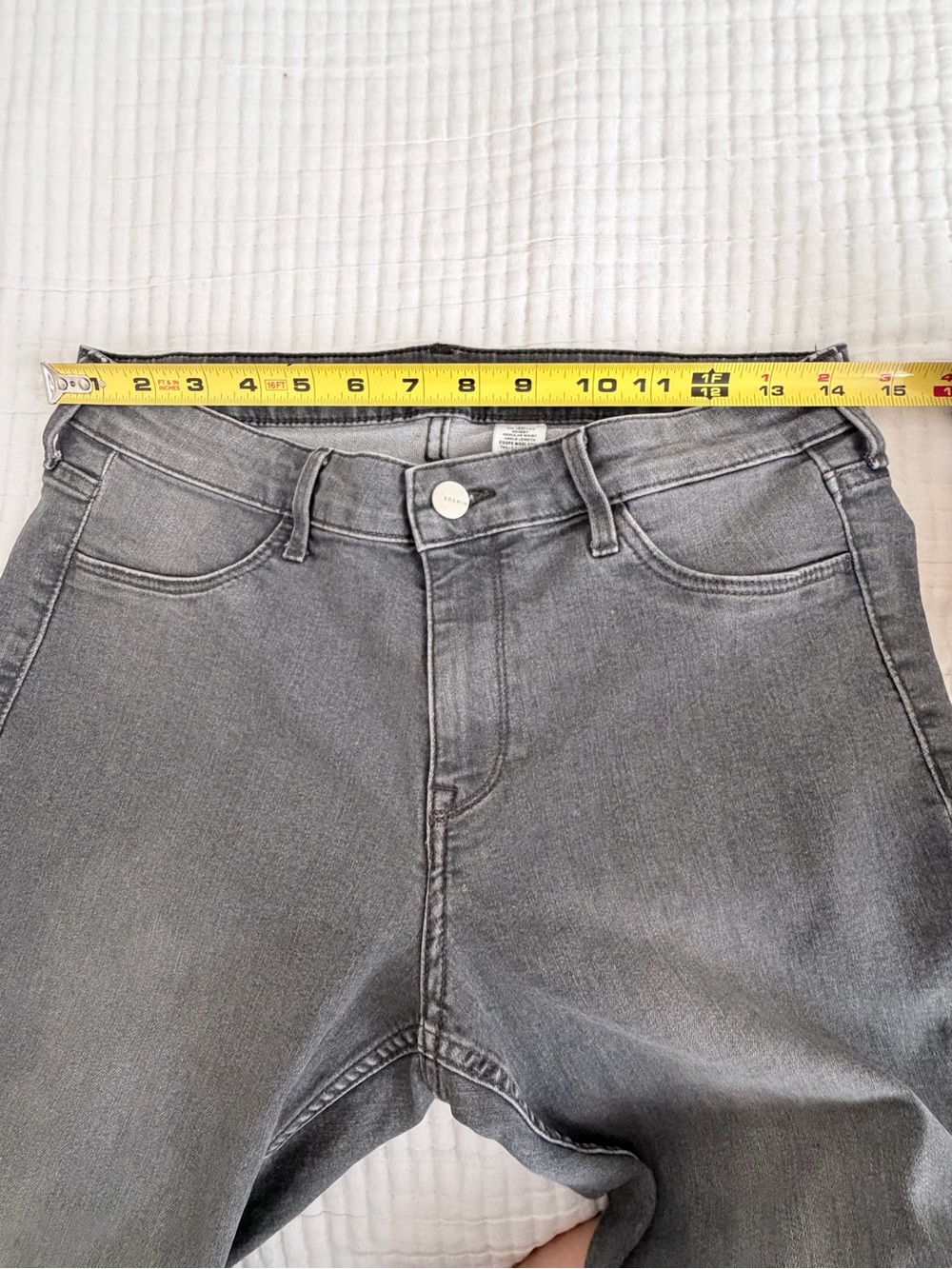 H&M Women's Charcoal Skinny Jeans Size 29 - Picture 6 of 11